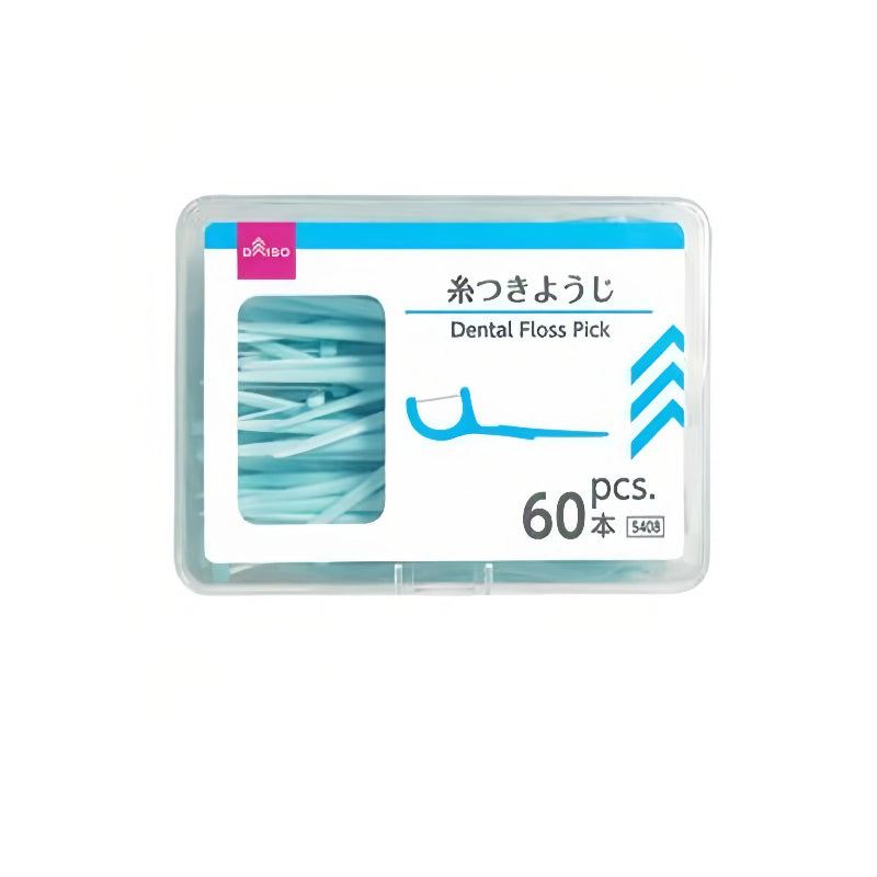 DAISO standard dental floss picks (60 pieces)