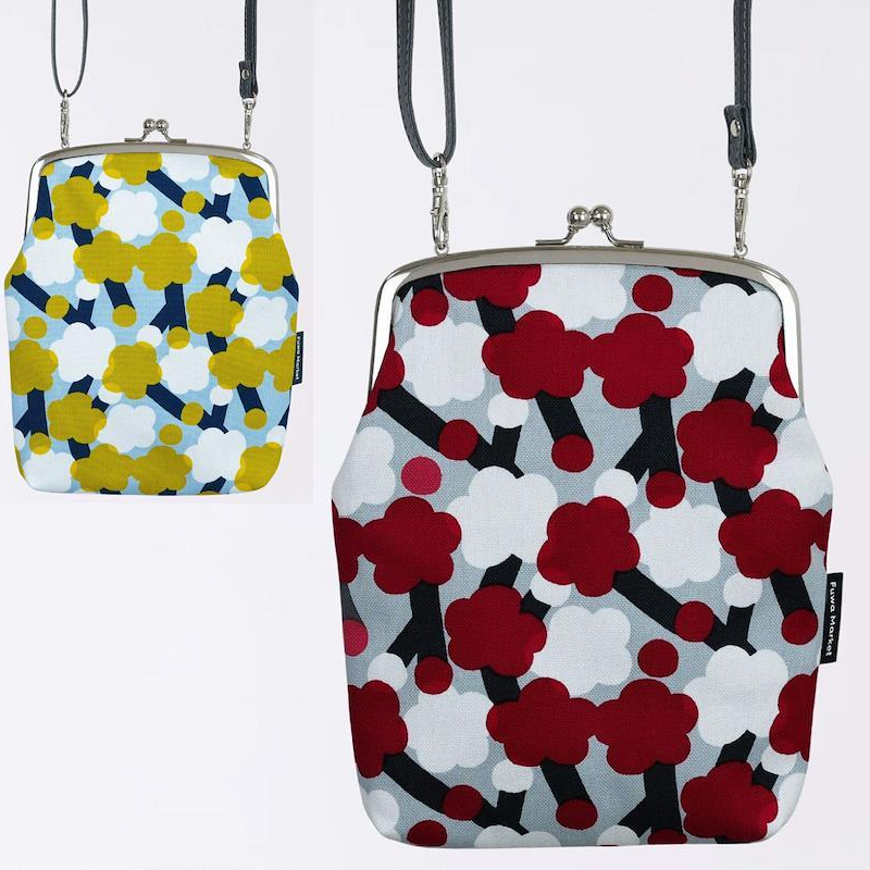 Fuwa Market "Happy Pattern" Hand-dyed Cotton Canvas Cross Body Coin Purse