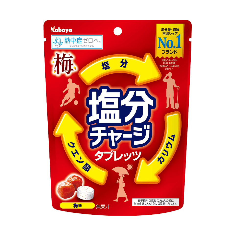 Kabaya Electrolyte Charge Plum-Flavored Tablet Candy