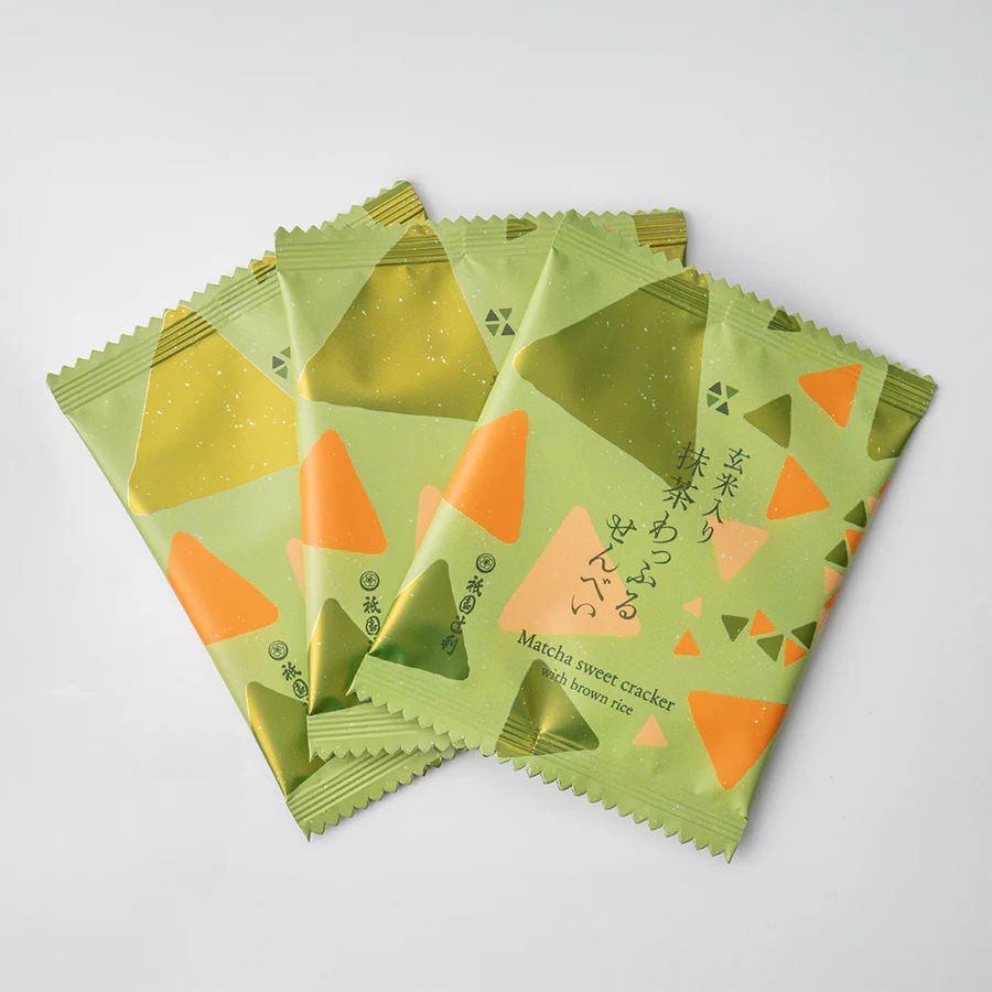 Tsujiri Matcha Sweet Crackers with Brown Rice