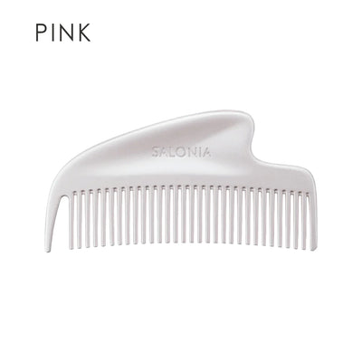PREORDER SALONIA Glossy Care Metal Scalp Massage Comb – Pink