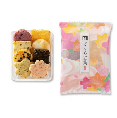 Shikibunosato Sakura Momiji Arare Rice Cracker Assortment