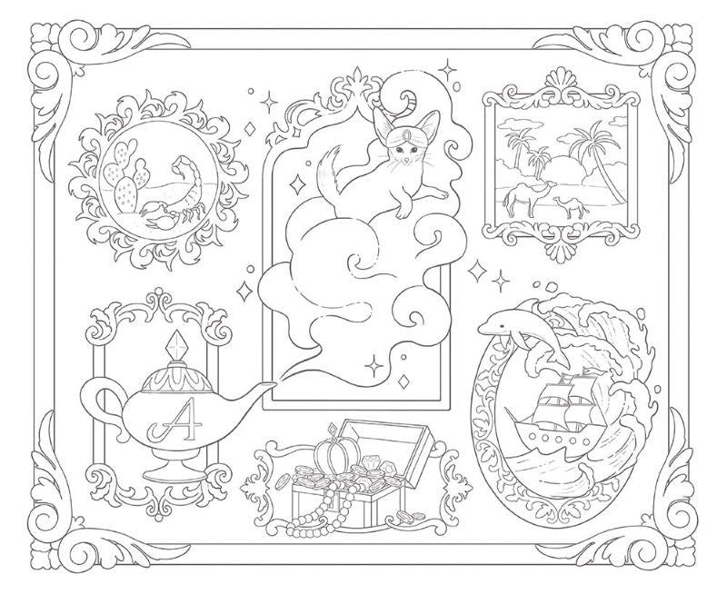 PREORDER ABC Animals and World of A to Z Coloring Book
