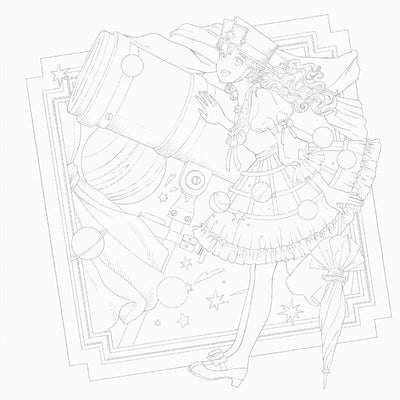 PREORDER The Imaginary Girls Museum: A Coloring Book by Kuroi Mori