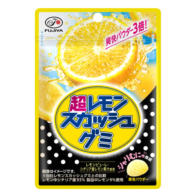 Fujiya Super Lemon Squash Gummy Candy