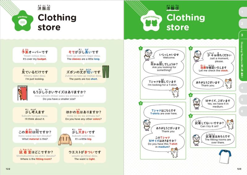 PREORDER Japanese Vocabulary & Phrases with Kawaii Illustrations
