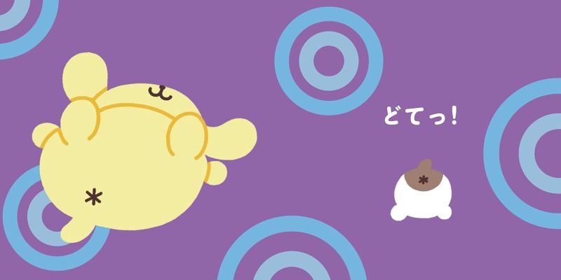 PREORDER Pompompurin Onomatopoeia Picture Book: Squishy Hugs