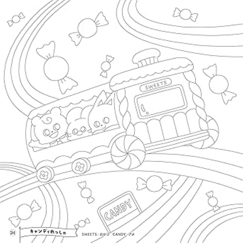PREORDER Kamo’s Coloring Book: The Strange World of Sweets