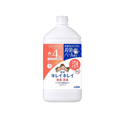 Lion Kirei Kirei Foaming Hand Soap (Fruit Mix Scent, 800 ml, Refill)