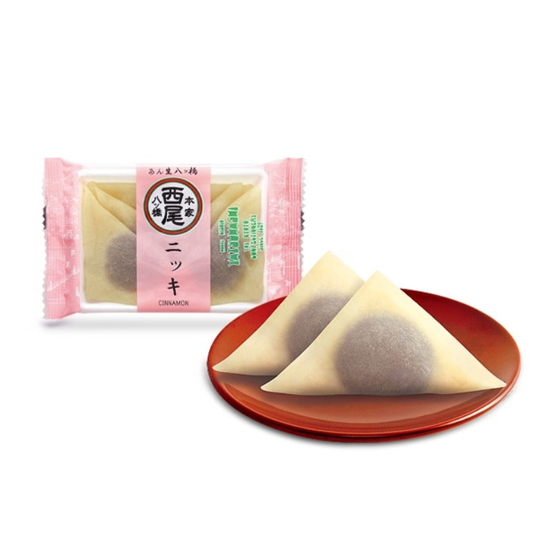 PREORDER Honke Nishio Yatsuhashi Cinnamon and Tsubuan Red Bean Yatsuhashi (4 pieces)