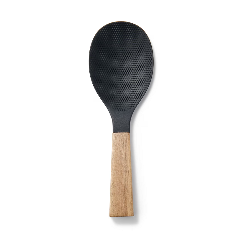 Muji Wooden Handle Silicone Rice Paddle