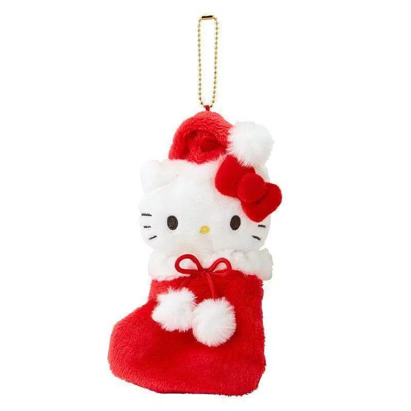 Sanrio Christmas Stocking Plush Keychain