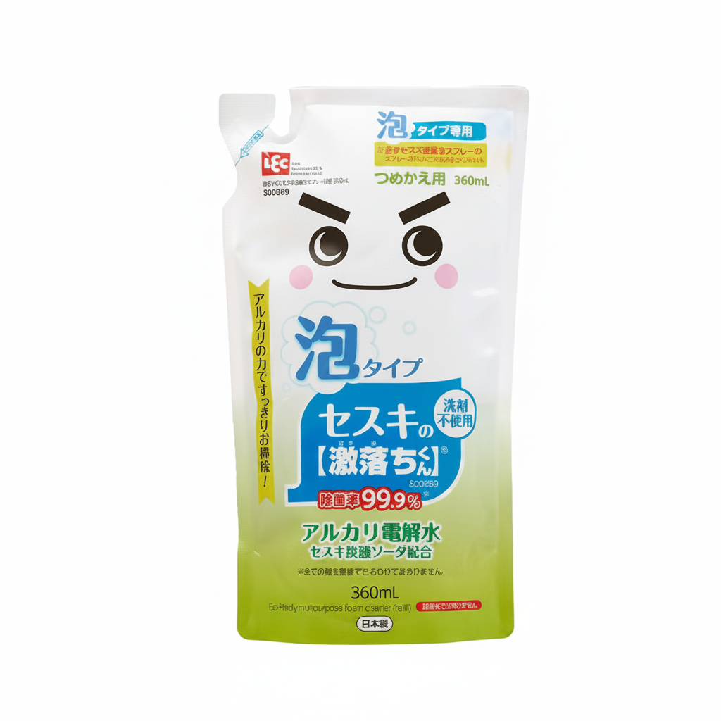 LEC Geki Ochi-kun Sesquicarbonate Soda Foaming Spray Refill (360 ml)