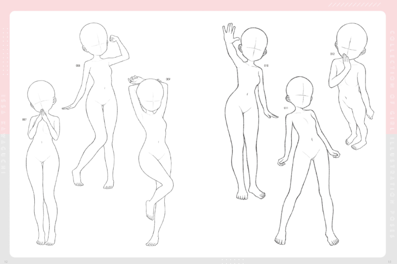 PREORDER Issa Kawaguchi's Girl Illustration Pose Collection Vol. 2