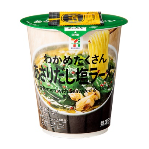 7-Eleven Premium Salt Ramen with Seaweed and Clam Broth