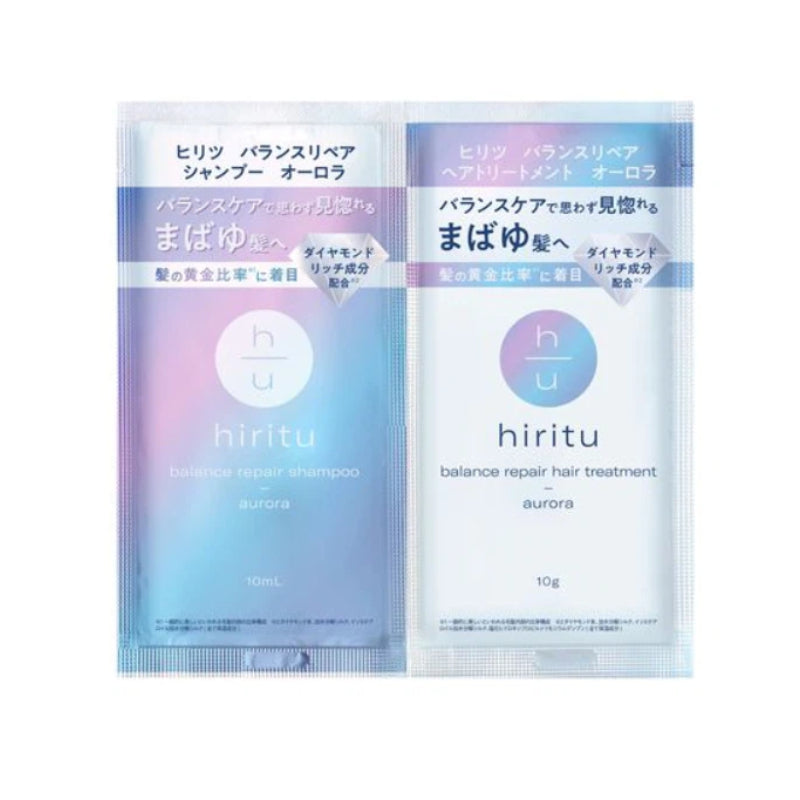 hiritu Balance Repair Aurora Shampoo and Conditioner Sample Set