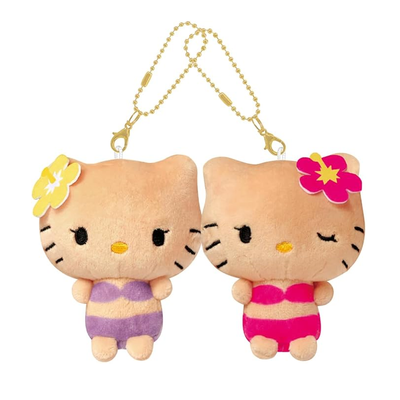 Sanrio Hello Kitty & Mimmy Plush Twin Keychain