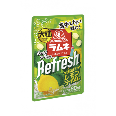 Morinaga Large Ramune Refresh Lemon Lime Flavor 28g
