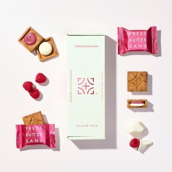 PREORDER PRESS BUTTER SAND Raspberry White Chocolate Cookies (5 Pieces)