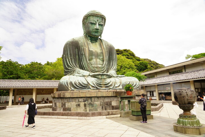 Kamakura Daibutsu in Kamakura, Kanagawa, Japan.