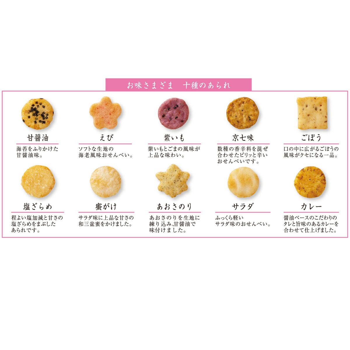 Shikibunosato Uji Jūjō Genji Arare Rice Crackers