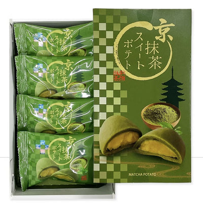 Souzen Kyoto Bunrokuan Matcha Sweet Potato Manju (4 Pieces) (Best Before 2026/7/1)