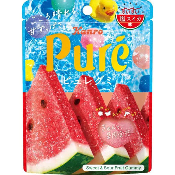 PREORDER Kanro Puré Gummy Candy (Salted Watermelon)