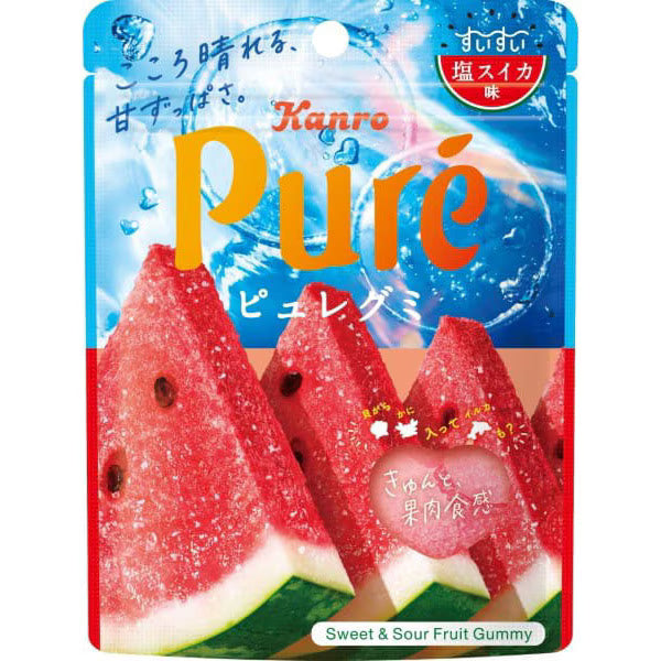 PREORDER Kanro Puré Gummy Candy (Salted Watermelon)