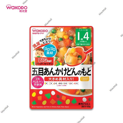 WAKODO 五种成分 Ankake 乌冬面混合物（1 岁 4 个月以上）