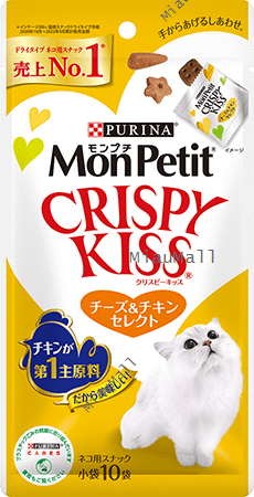 MONPETIT Crispy Kiss Seafood Select Cat Treats 6 g x 24 pcs