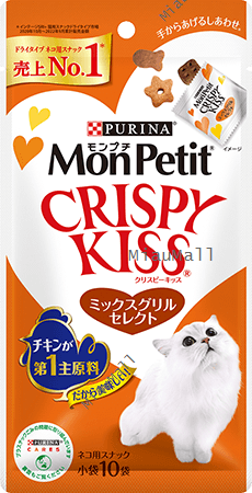 MONPETIT Crispy Kiss Seafood Select Cat Treats 6 g x 24 pcs