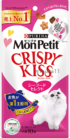 MONPETIT Crispy Kiss Seafood Select Cat Treats 6 g x 24 pcs