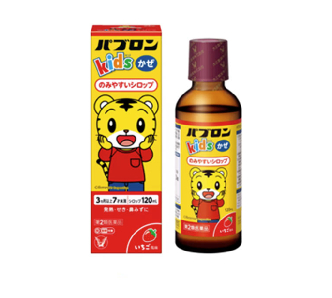 TAISHO Pabron Strawberry Flavored Cold Syrup for Children