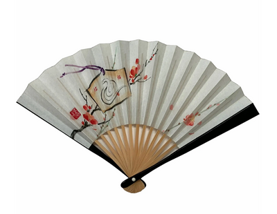 2025 Year of the Snake Folding Fan Snake and Plum