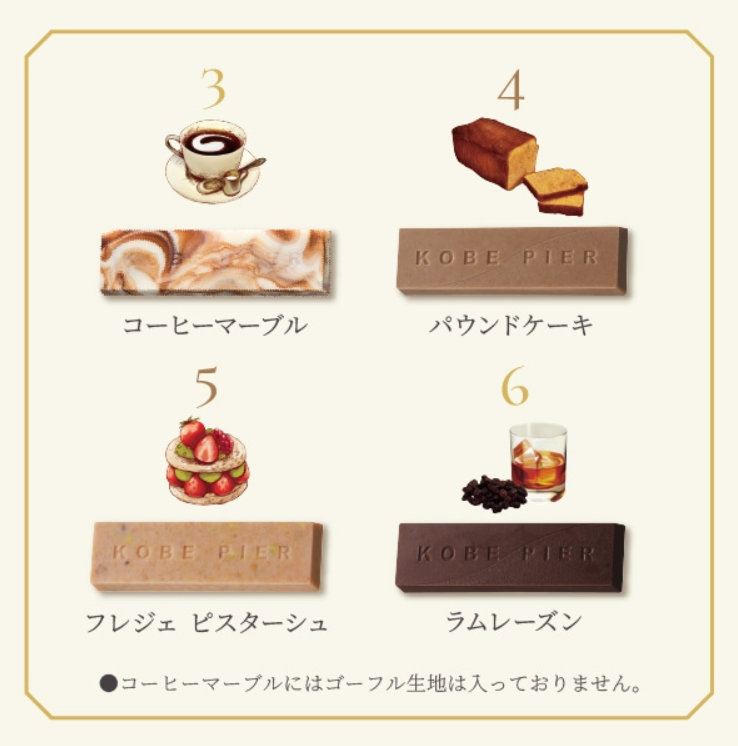 Kobe Fugetsudo Claire de lune Crunch Chocolate and Kobe Pier Assortment