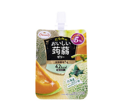 TARAMI Delicious Konjac Jelly (Hokkaido Melon Flavor)