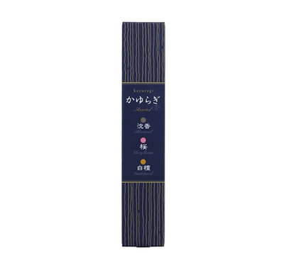 Nippon Kodo Kayuragi Assortment Incense / Agarwood, Sakura, and Sandalwood (45 pcs)