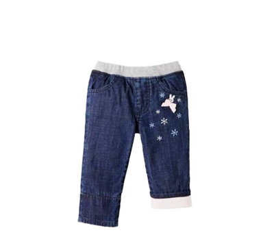 MIKI HOUSE Rabbit & Snow Design Pants