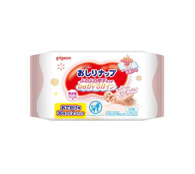 PIGEON Baby Oil-Infused Baby Wipes