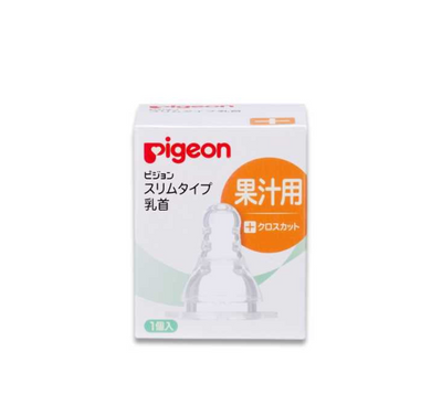 PIGEON Slim-Type Cross-Cut Baby Bottle Nipple for Juice
