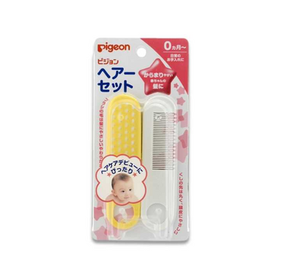 PIGEON Baby Hair Brush and Comb Set