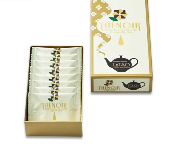 LeTAO THÉ NOIR 大吉岭巧克力语言饼干