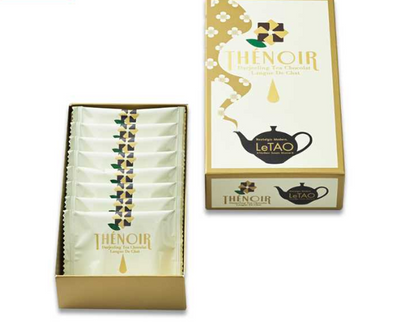 LeTAO THÉ NOIR 大吉岭巧克力语言饼干