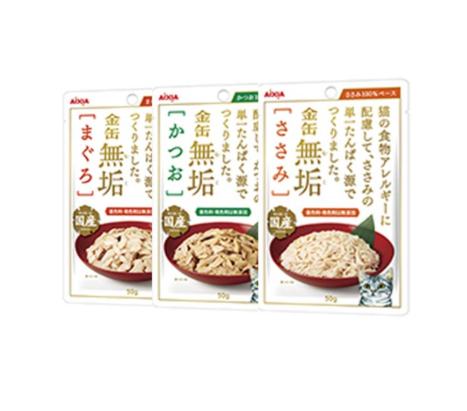 AIXIA Pure Gold Can Cat Food (Maguro/Bonito/Chicken)