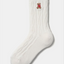 tutuanna Cashmere Blend Bear Embroidered Cable Pattern Socks (18 cm)