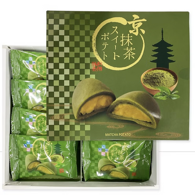 Souzen Kyoto Bunrokuan Matcha Sweet Potato Manju (8 Pieces) (Best Before 2026/7/1)