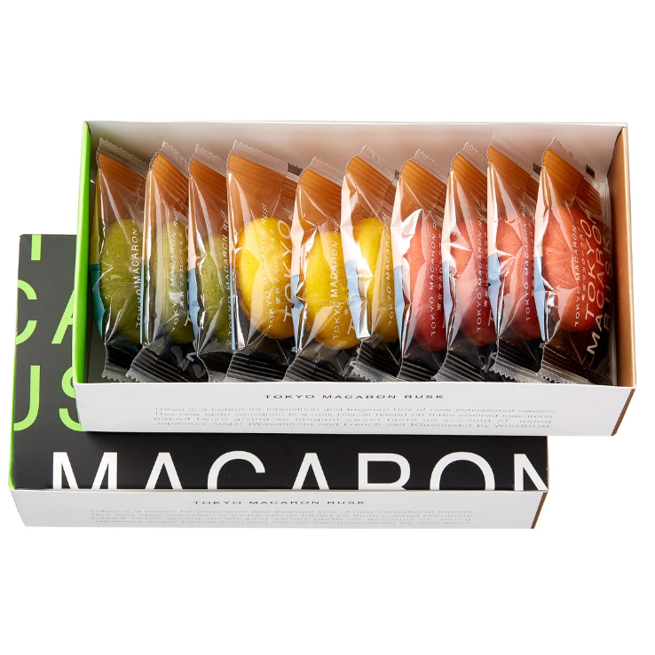 PATISSERIE WISHBON Tokyo Macaron Rusk NEXT – 10-Piece Gift Box