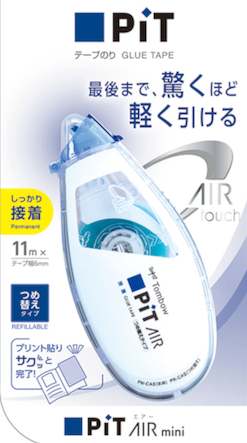 Tombow PiT Air Mini Refillable Tape Glue – Standard PN-CAS / Refill PR-CAS