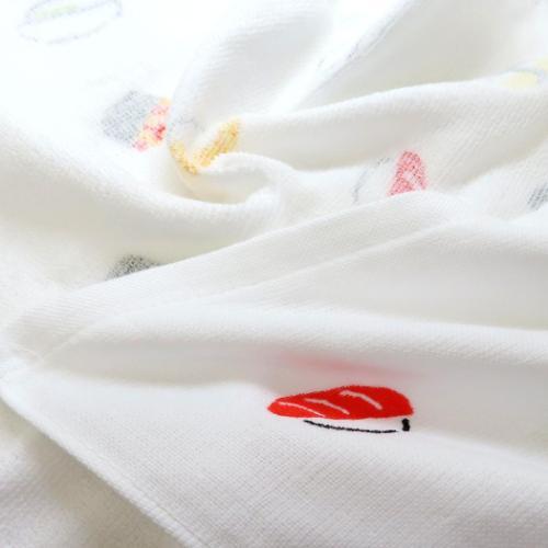 Iroha Nihon e - Sushi and Japanese Sweets Printed Sports Towel