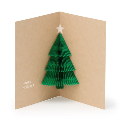 MUJI Christmas Wishes Honeycomb Paper Message Card